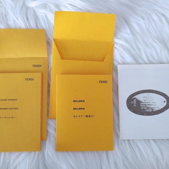 Fendi Selleria Linda bronze leather satchel EUC - Picture 14 of 14